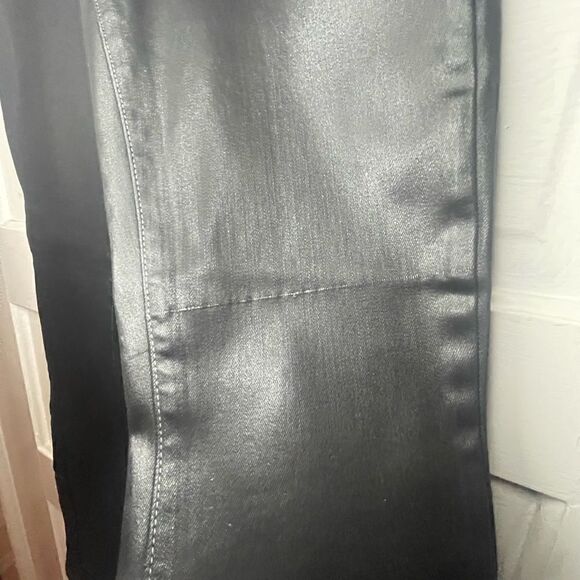 L’AGENCE Margot Skinny High Rise Contrast Coated Noir - Picture 3 of 15